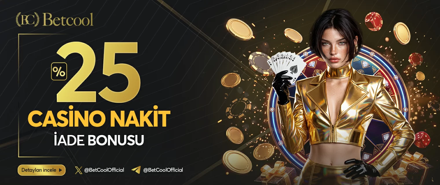Betcool casino nakit iade bonusu